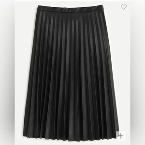 Gently Used | J.Crew | Faux leather pleated midi skirt | size 4